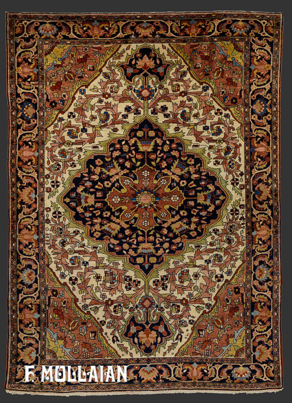 Antique Persian Classic Mishan Medallion Rug n °:97371977